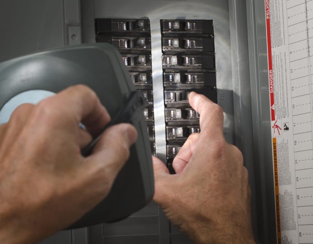 Circuit breaker panel work