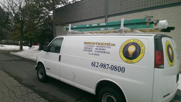 University Electric service van